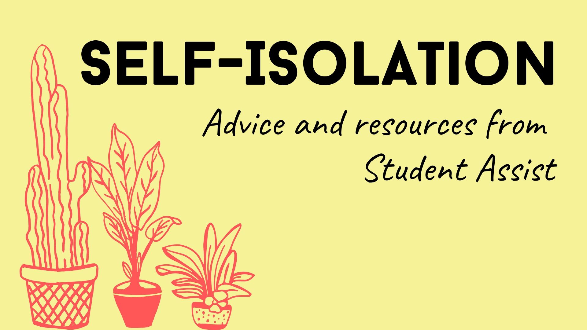 SelfIsolating Advice from Student Assist UWA Student Guild