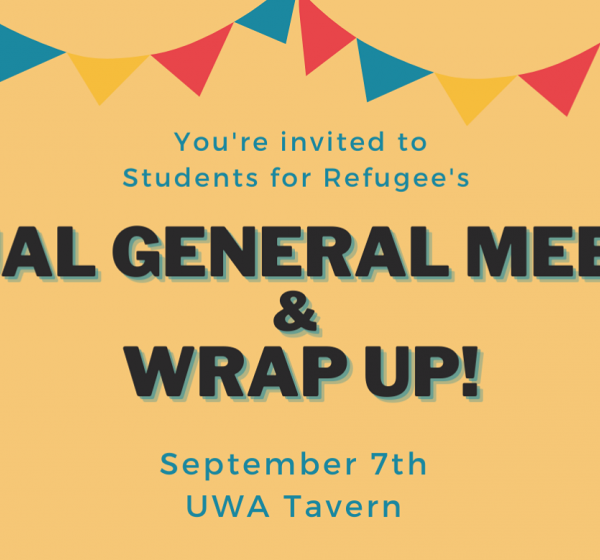 Students For Refugees Annual General Meeting & Wrap-Up cover image
